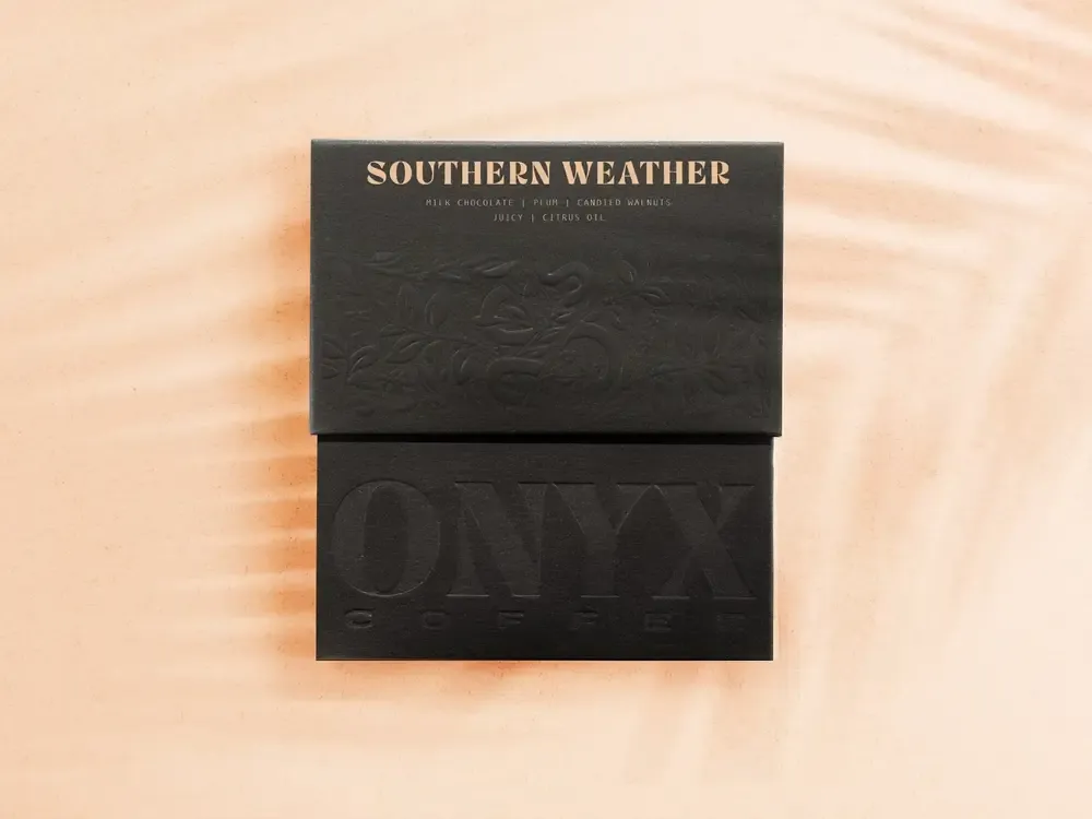 embossing packaging box