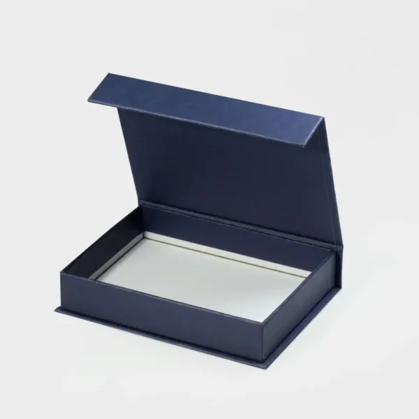 dark blue bookend boxes