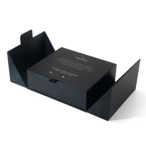 luxury folding rigid magnetic gift box cosmetic