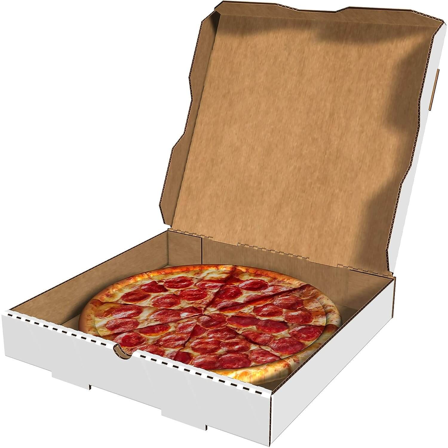 Custom Pizza Boxes | White Corrugated Pizza Boxes | Fuyo Packaging